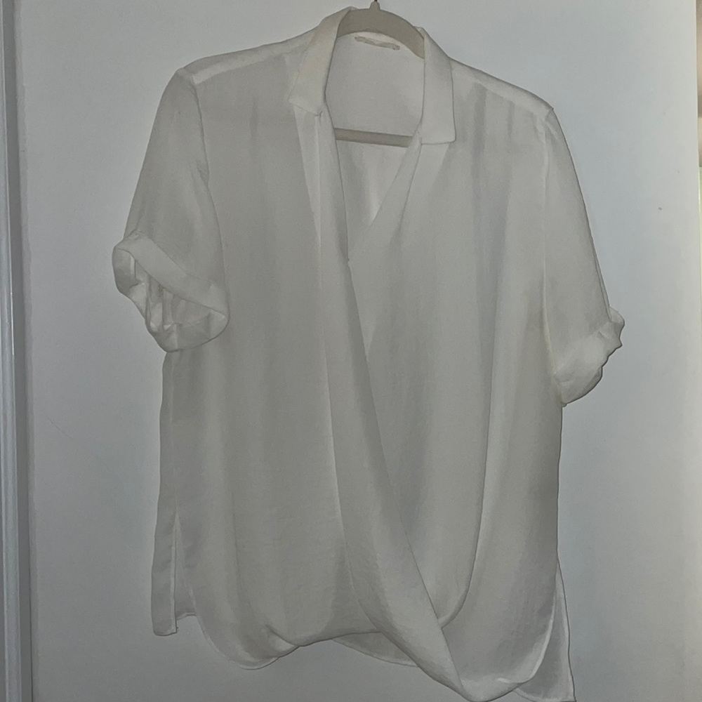 White Semi Sheer Blouse